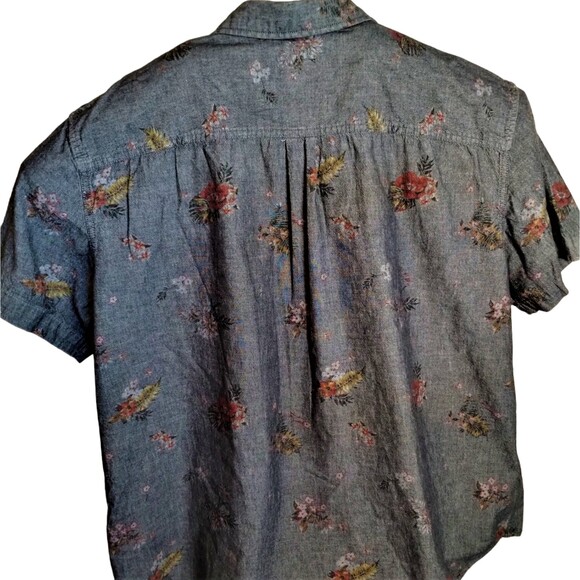 The Foundry Men's Button Up Hawaiian Floral collared shirt size 2X - Picture 5 of 7